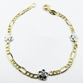 PULSERAS NIÑA BICOLOR FETICHE PIEDRA
