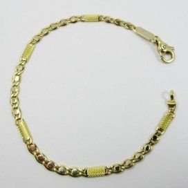 PULSERA SRA. ORO BICOLOR ITALIANO LISO