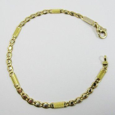 PULSERA SRA. ORO BICOLOR ITALIANO LISO