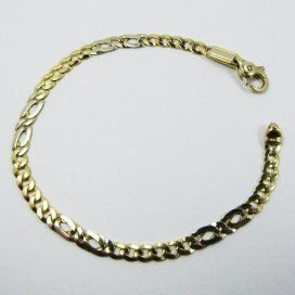PULSERA SRA. ORO BICOLOR ITALIANO LISO