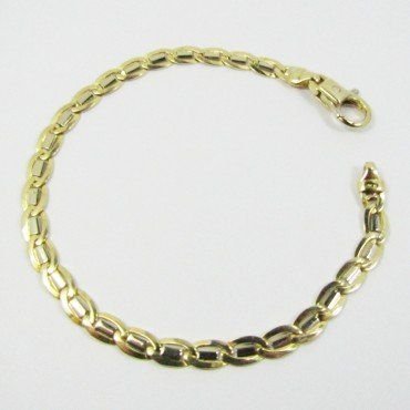 PULSERA SRA. ORO BICOLOR ITALIANO LISO