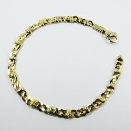PULSERA SRA. ORO BICOLOR ITALIANO LISO