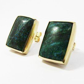 PENDIENTES ORO AMARILLO PIEDRA