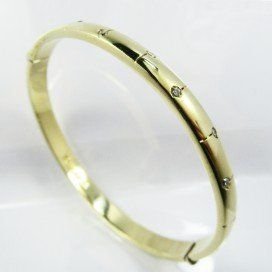 PULSERA ARO ORO AMARILLO PIEDRA