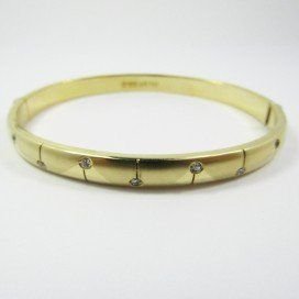 PULSERA ARO ORO AMARILLO PIEDRA