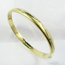 PULSERA ARO ORO AMARILLO PIEDRA