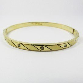 PULSERA ARO ORO AMARILLO PIEDRA