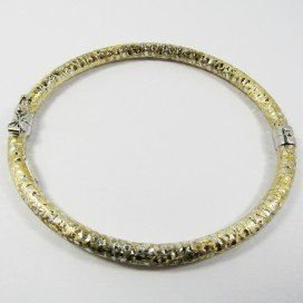 PULSERA ARO ORO BICOLOR