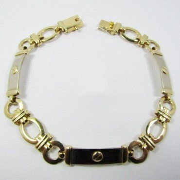 PULSERA SRA. ORO BICOLOR