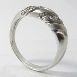 SORTIJA ORO BLANCO ITALIANO PIEDRA