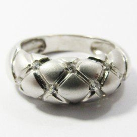 SORTIJA ORO BLANCO ITALIANO PIEDRA