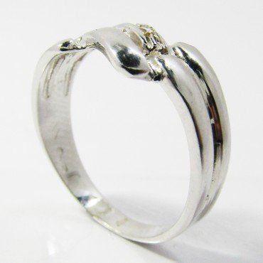 SORTIJA ORO BLANCO ITALIANO PIEDRA