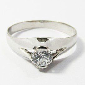 SORTIJA ORO BLANCO PIEDRA