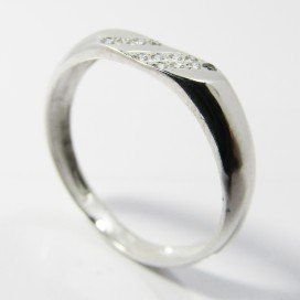 SORTIJA ORO BLANCO PIEDRA