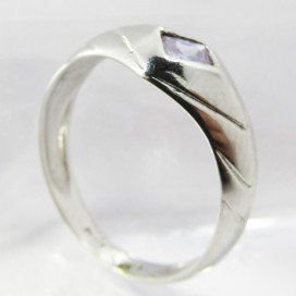 SORTIJA ORO BLANCO PIEDRA