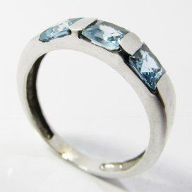 SORTIJA ORO BLANCO PIEDRA