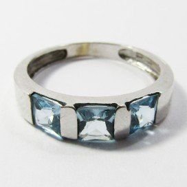 SORTIJA ORO BLANCO PIEDRA