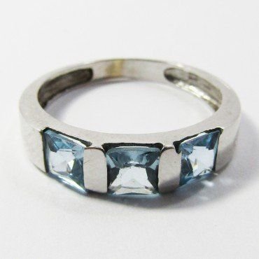 SORTIJA ORO BLANCO PIEDRA