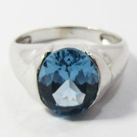 SORTIJA ORO BLANCO PIEDRA