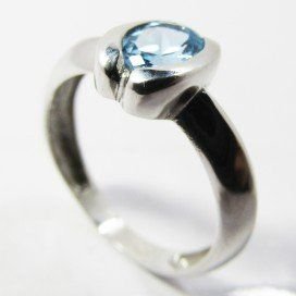SORTIJA ORO BLANCO PIEDRA