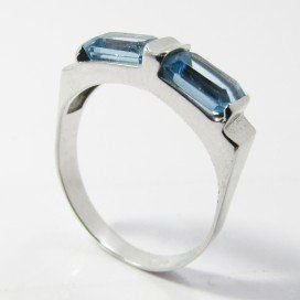SORTIJA ORO BLANCO PIEDRA
