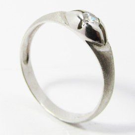SORTIJA ORO BLANCO PIEDRA