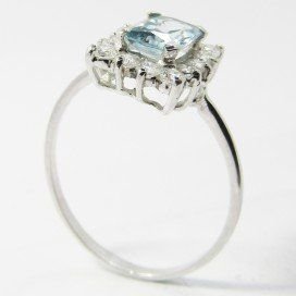 SORTIJA ORO BLANCO PIEDRA
