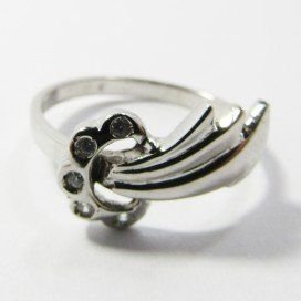 SORTIJA ORO BLANCO PIEDRA