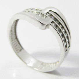 SORTIJA ORO BLANCO PIEDRA