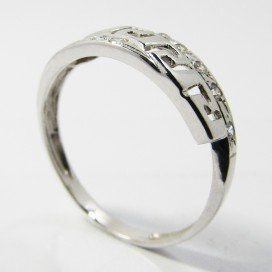 SORTIJA ORO BLANCO PIEDRA