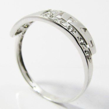 SORTIJA ORO BLANCO PIEDRA