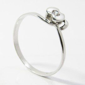 SORTIJA ORO BLANCO PIEDRA