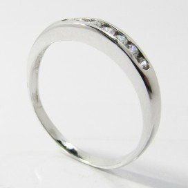 SORTIJA ORO BLANCO PIEDRA