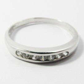 SORTIJA ORO BLANCO PIEDRA