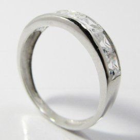 SORTIJA ORO BLANCO PIEDRA