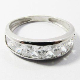 SORTIJA ORO BLANCO PIEDRA