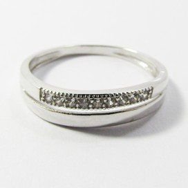 SORTIJA ORO BLANCO PIEDRA