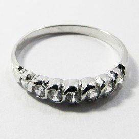 SORTIJA ORO BLANCO PIEDRA