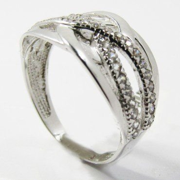 SORTIJA ORO BLANCO PIEDRA