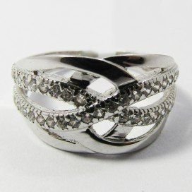 SORTIJA ORO BLANCO PIEDRA