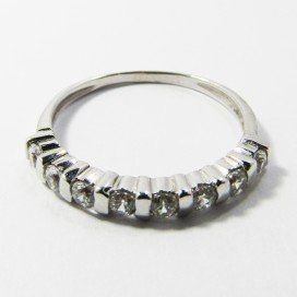SORTIJA ORO BLANCO PIEDRA