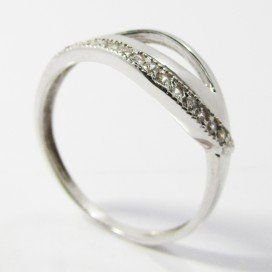 SORTIJA ORO BLANCO PIEDRA