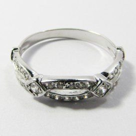SORTIJA ORO BLANCO PIEDRA