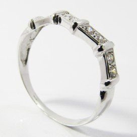 SORTIJA ORO BLANCO PIEDRA