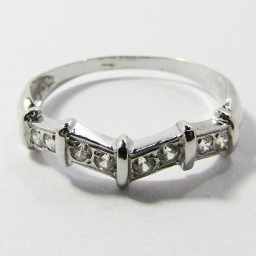 SORTIJA ORO BLANCO PIEDRA