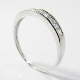 SORTIJA ORO BLANCO PIEDRA