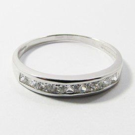 SORTIJA ORO BLANCO PIEDRA