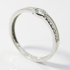 SORTIJA ORO BLANCO PIEDRA