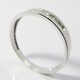 SORTIJA ORO BLANCO PIEDRA