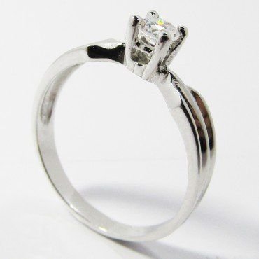 SORTIJA ORO BLANCO PIEDRA